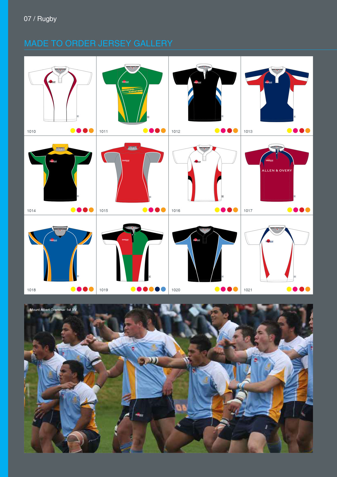 Rugby/League Apparel