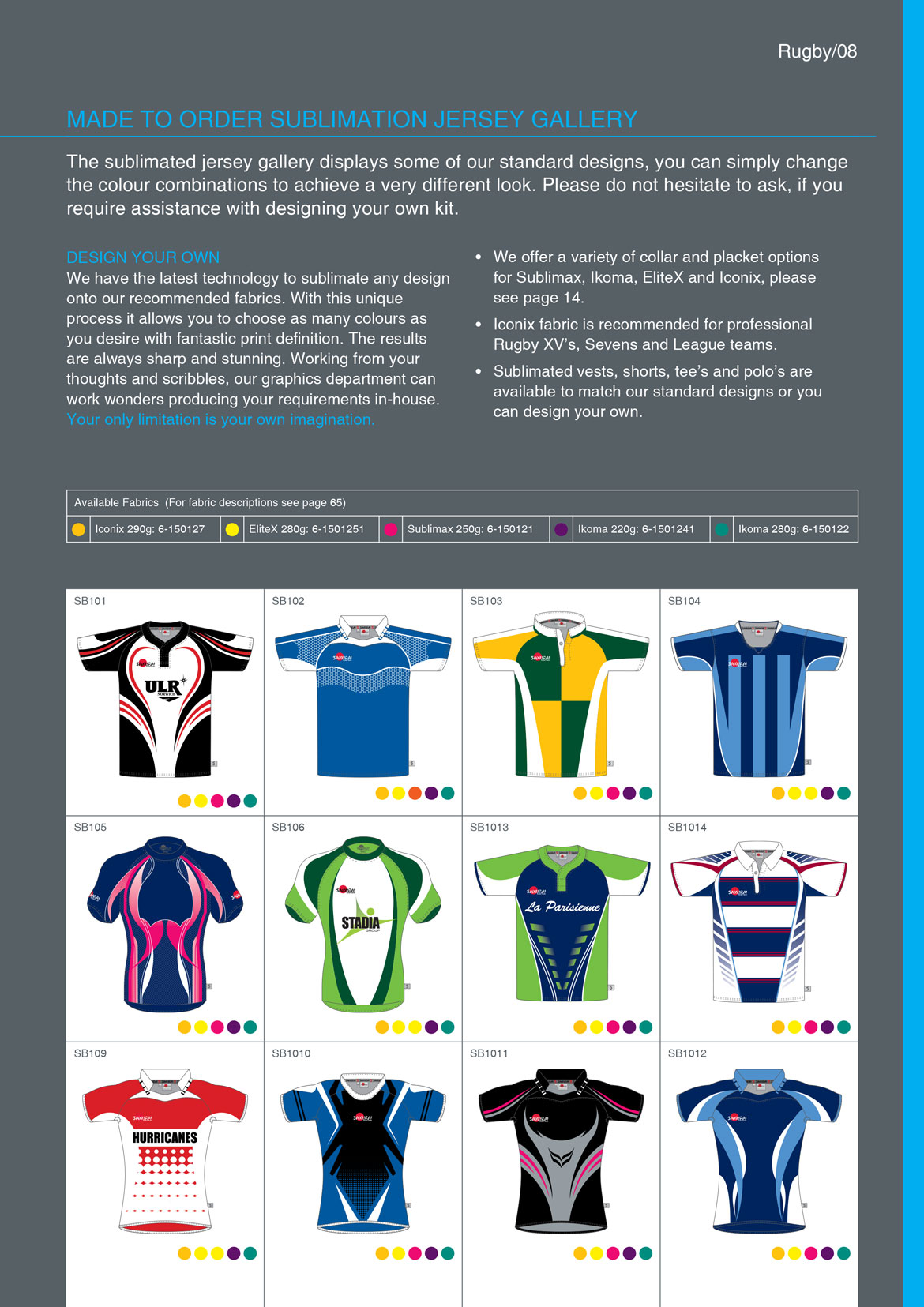 Rugby/League Apparel
